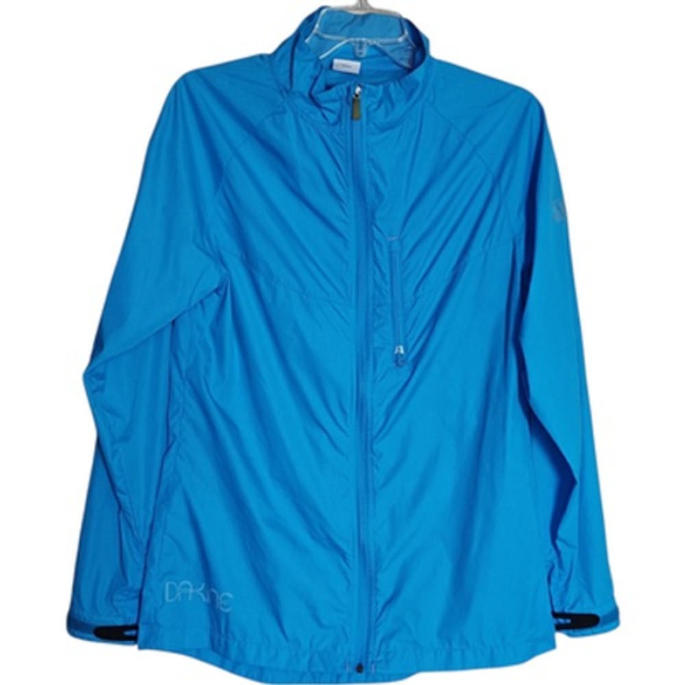 Dakine Jacket Women's Large Blue Windbreaker Lightweight Nylon Outdoor Trail Zip